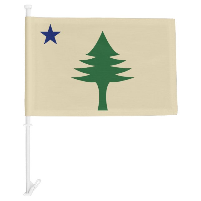 Pine tree and star 1901 flag of Maine State (Front)