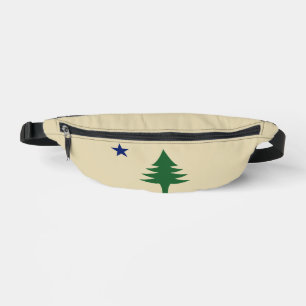 Pine tree and star 1901 flag of Maine State Fanny Pack