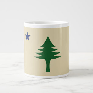 Pine tree and star 1901 flag of Maine State Giant Coffee Mug