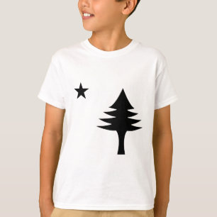 Pine tree and star 1901 flag of Maine State T-Shirt