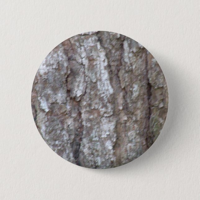 Pine Tree Bark Camo Natural Wood Camouflage Nature Pinback Button (Front)