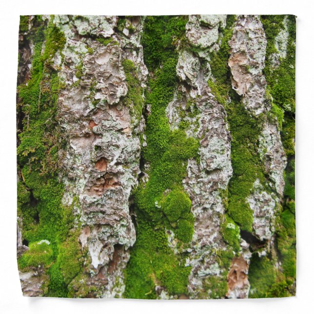 Pine Tree Bark With Moss Bandana (Front)