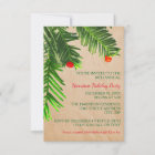 Pine Tree Branch - 3x5 Christmas Party Invitation 