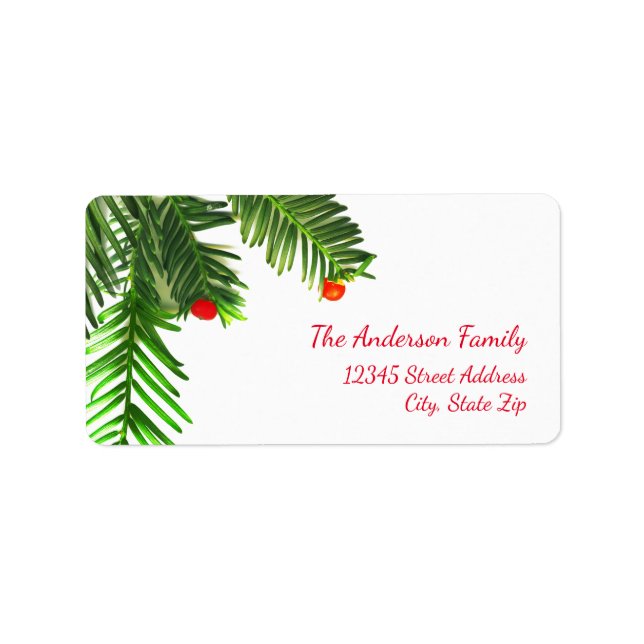 Pine Tree Branch - Address Label (Front)