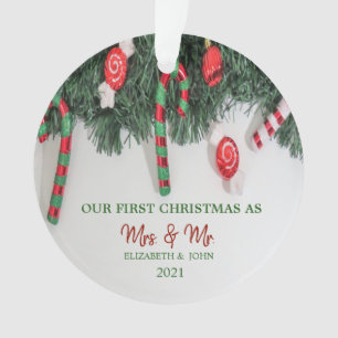 Pine Tree Branches Candy, Our First Christmas Ornament