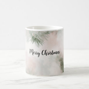 Pine Tree Branches Christmas Coffee Mug