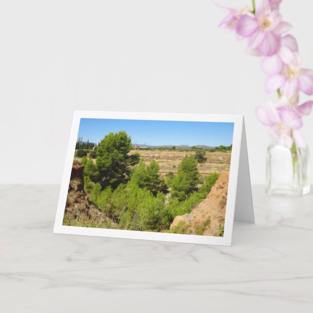 Pine tree Canyon Landscape Card (Orchid)