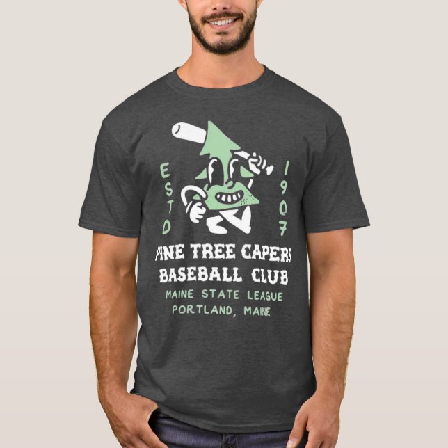 Pine Tree Capers - Portland, ME T-Shirt (Front)