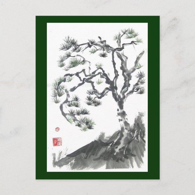 Pine Tree Dance Postcard (Front)