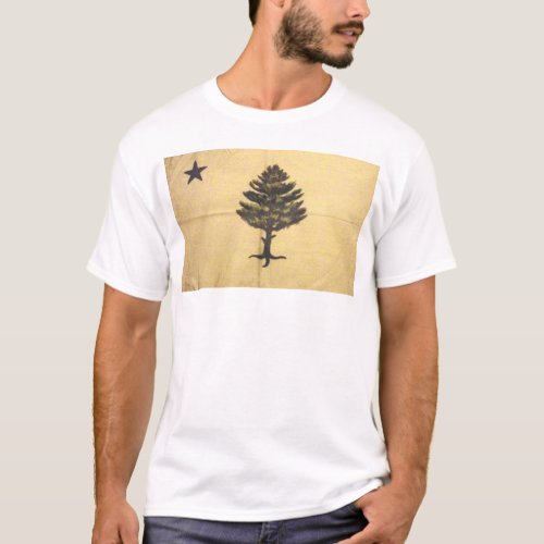 PINE TREE FLAG APPEAL TO HEAVEN FLAG OLD PHOTO T_Shirt