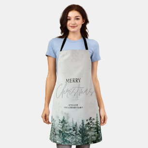 Pine Tree Forest Holiday Apron