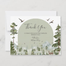 Pine Tree Forest Mountain Couple Shower Woodland