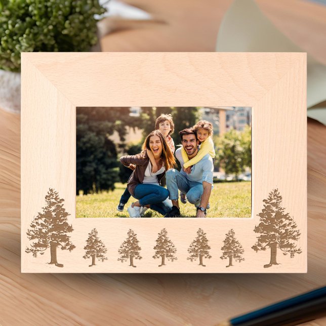 Pine Tree Forest Nature Photo Engraved Frames (Creator Uploaded)
