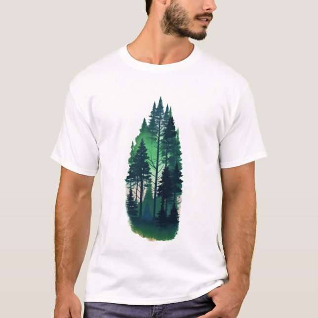 Pine tree forest T-Shirt (Front)
