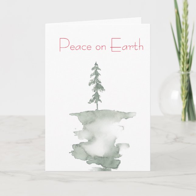 Pine Tree Holiday Card (Front)