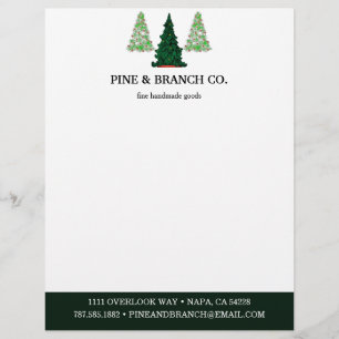 Pine Tree Logo Letterhead