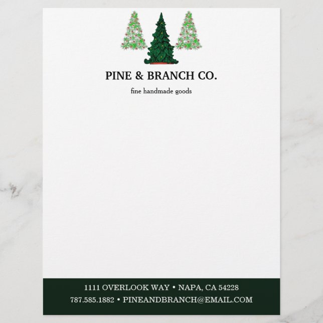 Pine Tree Logo Letterhead (Front)