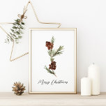 Pine Tree Merry Chirtsmas Poster<br><div class="desc">Pine Tree Merry Chirtsmas Poster</div>