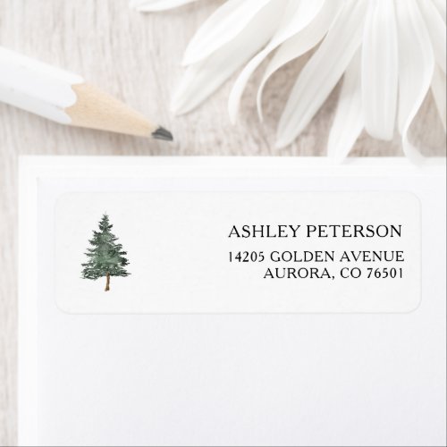 Pine Tree Mountain Bridal Shower Address Label