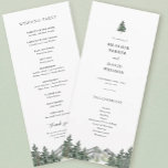 Pine Tree Mountain Wedding Ceremony Program<br><div class="desc">Pine Tree Mountain Wedding Ceremony Programs</div>