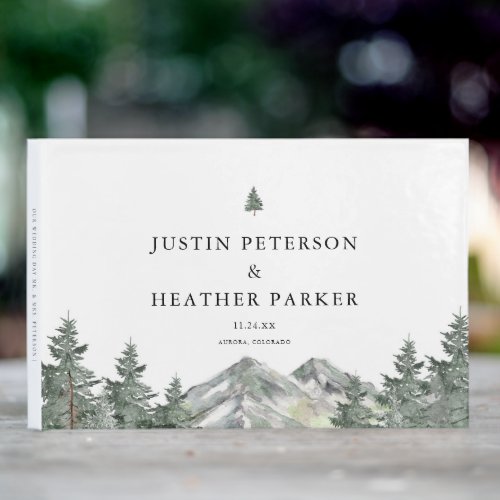 Pine Tree Mountain Wedding Photo Guest Book