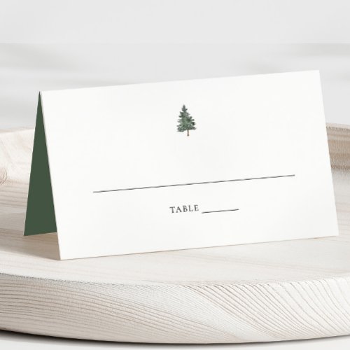 Pine Tree Mountain Wedding Place Card