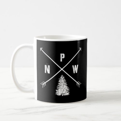 Pine Tree Pacific Northwest Arrows PNW Outdoors Lo Coffee Mug