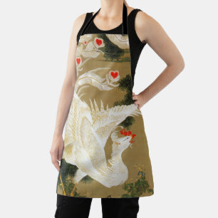 Pine Tree & Phoenix (Love Heart Phoenix), Jakuchu Apron