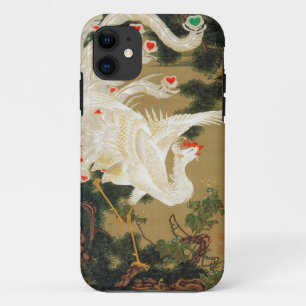 Pine Tree & Phoenix (Love Heart Phoenix), Jakuchu iPhone 11 Case
