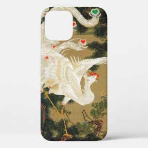 Pine Tree & Phoenix (Love Heart Phoenix), Jakuchu iPhone 12 Case