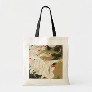 Pine Tree & Phoenix (Love Heart Phoenix), Jakuchu Tote Bag