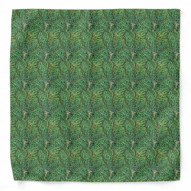 Pine Tree Photo | Tiled Bandana (Front)