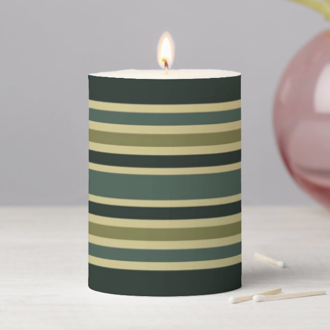 Pine Tree Pillar Candle (In Situ)