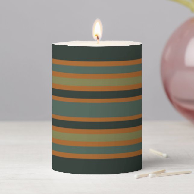 Pine Tree Pillar Candle (In Situ)