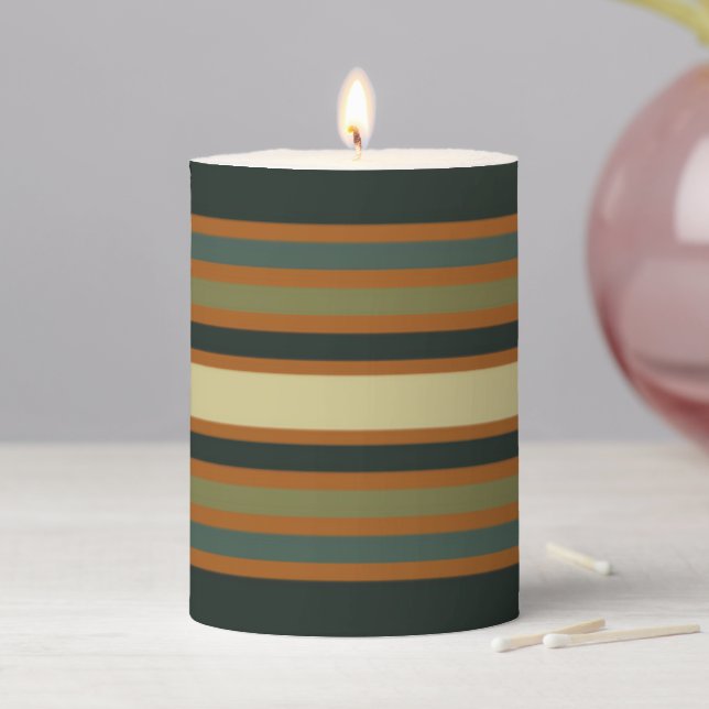 Pine Tree Pillar Candle (In Situ)