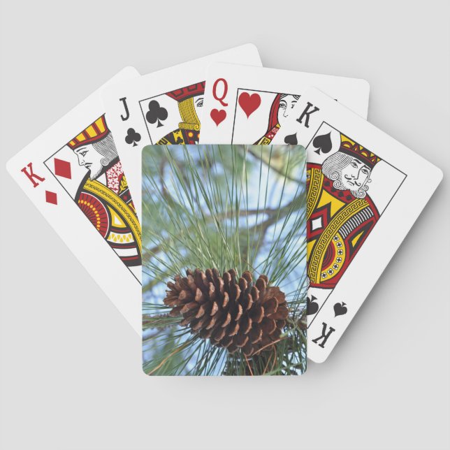 Pine tree pine cone poker cards (Back)