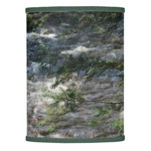 Pine Tree Rapids In Stream Orton Effect  Lamp Shade