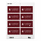 Pine Tree Red Buffalo Plaid Christmas Address