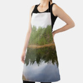 Pine Tree Reflection Lake Apron | Zazzle