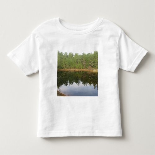Pine Tree Reflection Lake Toddler T_shirt