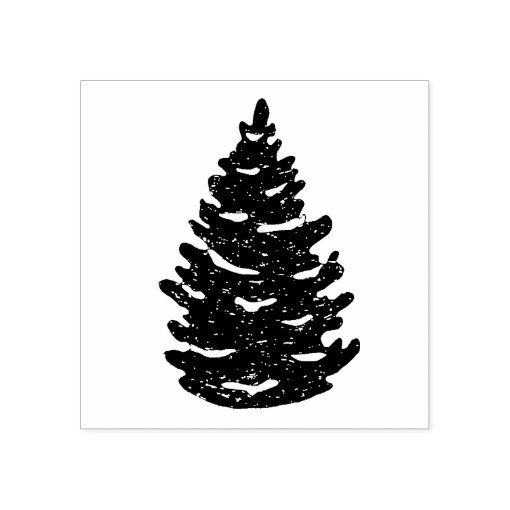 Pine Tree Rubber Stamp Zazzle