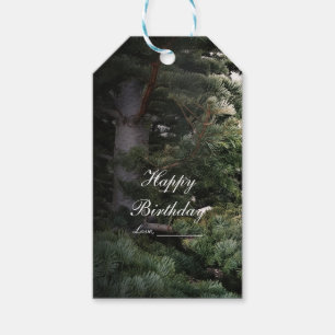 Pine Tree Rustic Forest Woods Wedding Favor Gift Tags