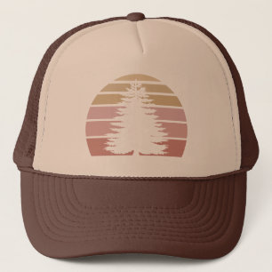 Pine Tree Silhouette Trucker Hat