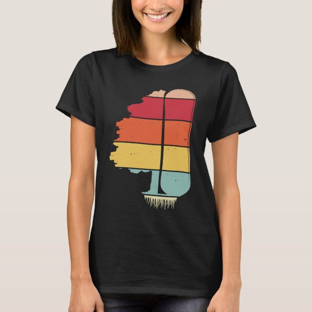 Pine Tree Snowboard  Snowboarding Snowboarder Wint T-Shirt (Front)