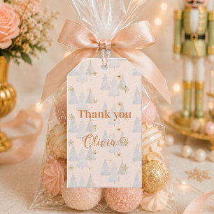 Pine Tree Snowflake Christmas Personalized Gift Tags