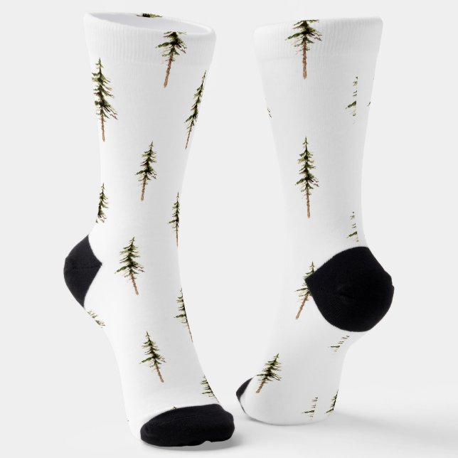 Pine Tree Socks (Angled)