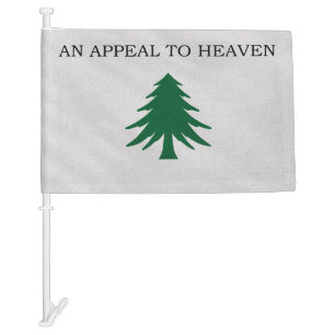 Pine Tree USA Car Flag