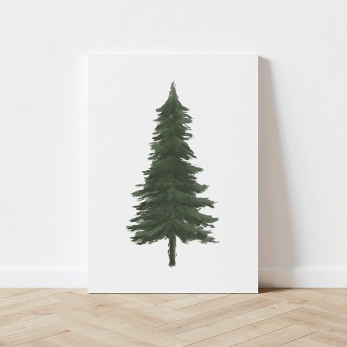 Pine Tree Woodland Nursery Canvas Print