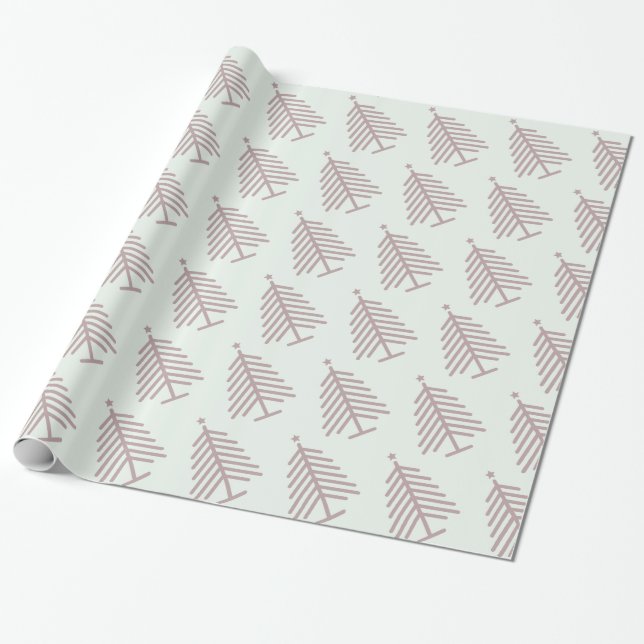 Pine Tree Wrapping Paper (Unrolled)