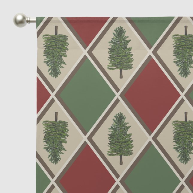 Pine Trees and Harlequin Curtain (Pocket)